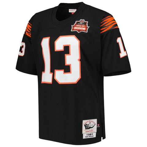 Ken Riley Cincinnati Bengals 1981 Mitchell & Ness Authentic Throwback Retired Player Jersey - Black Mitchell &amp; Ness