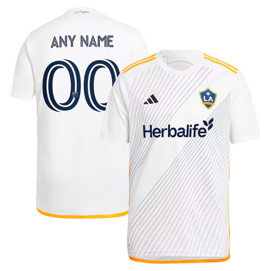 LA Galaxy adidas 2024 Angeleno Kit Custom Jersey - White Adidas