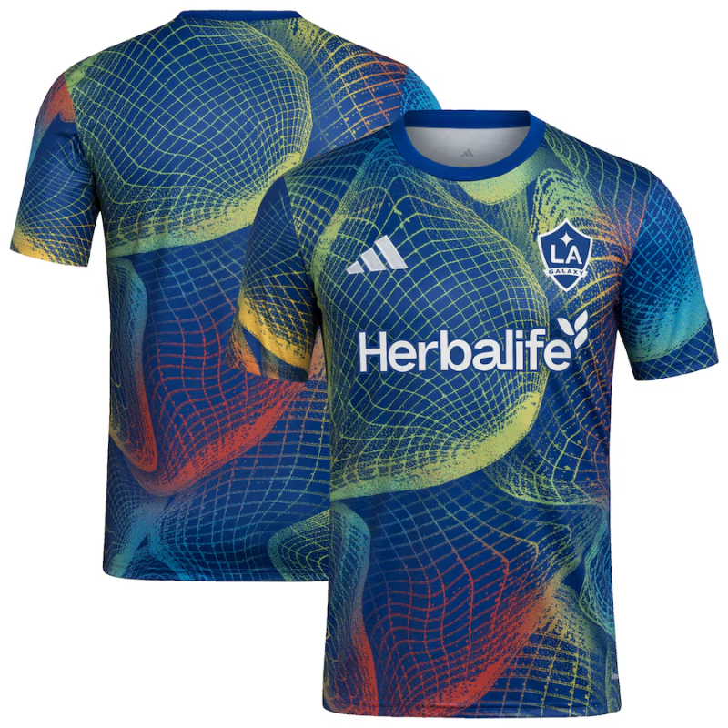LA Galaxy adidas 2025 United We Play AEROREADY Pre-Match Top - Blue Adidas