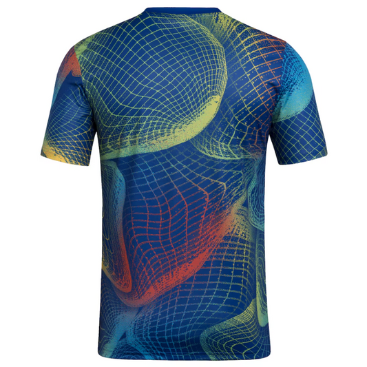 LA Galaxy adidas 2025 United We Play AEROREADY Pre-Match Top - Blue Adidas