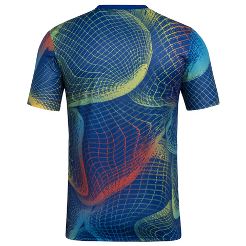 LA Galaxy adidas 2025 United We Play AEROREADY Pre-Match Top - Blue Adidas