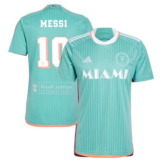 Lionel Messi Inter Miami CF adidas 2024 Archive Player Jersey - Aqua Adidas