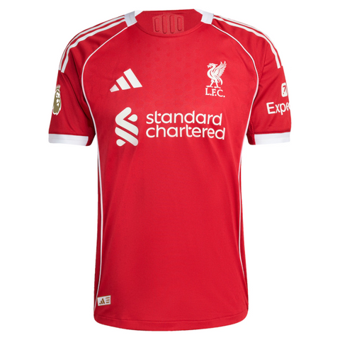 Liverpool adidas 2025/26 Home Authentic Jersey - Red Adidas