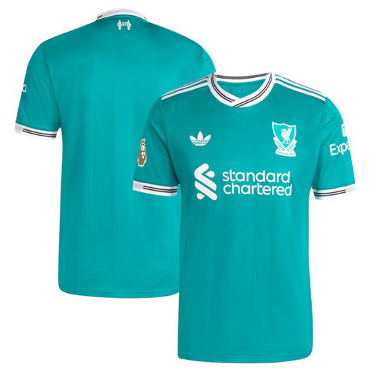 Liverpool adidas 2025/26 Third Authentic Jersey with Patch - Green Adidas
