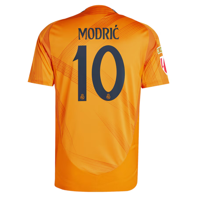 Luka Modric Real Madrid adidas 2024/25 Away Jersey - Orange Adidas