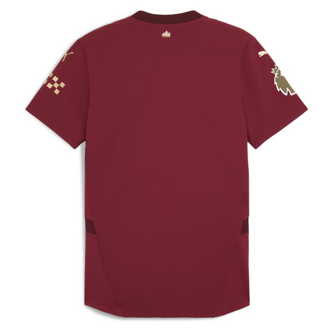 Manchester City Puma 2024/25 Third Authentic Jersey - Burgundy Puma