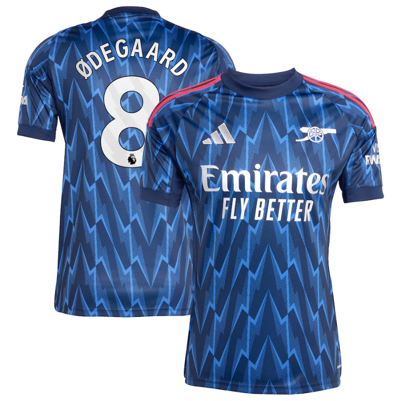 Martin Ødegaard Arsenal adidas 2025/26 Away Player Jersey - Blue Adidas