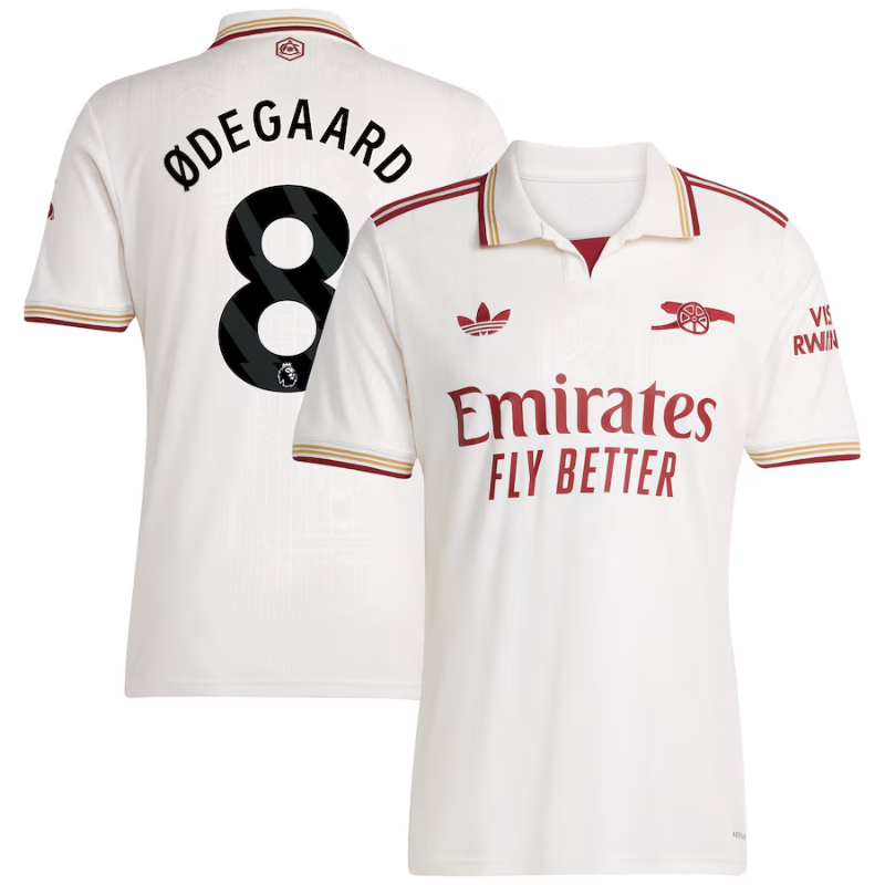 Martin Ødegaard Arsenal adidas 2025/26 Third Player Jersey - White Adidas
