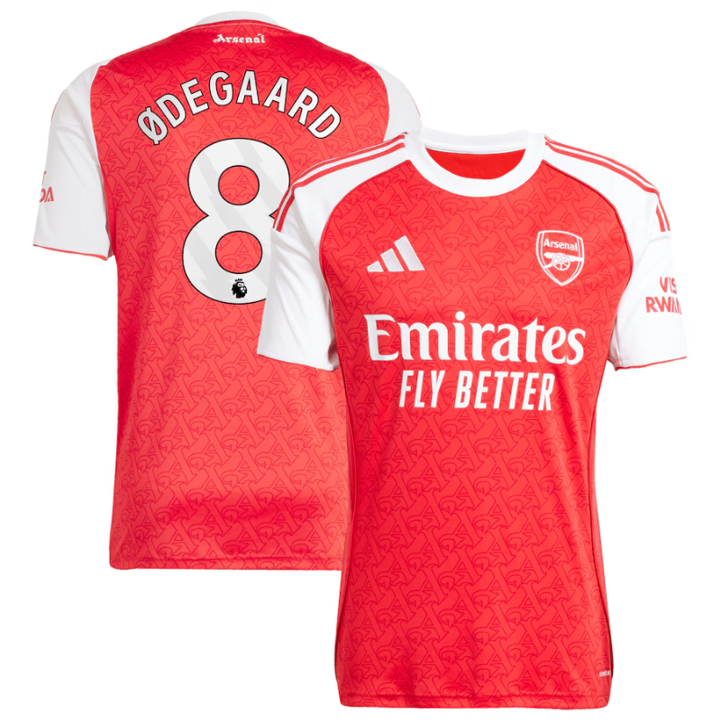 Martin Ødegaard Arsenal adidas 2025/26 Home Player Jersey - Red Adidas