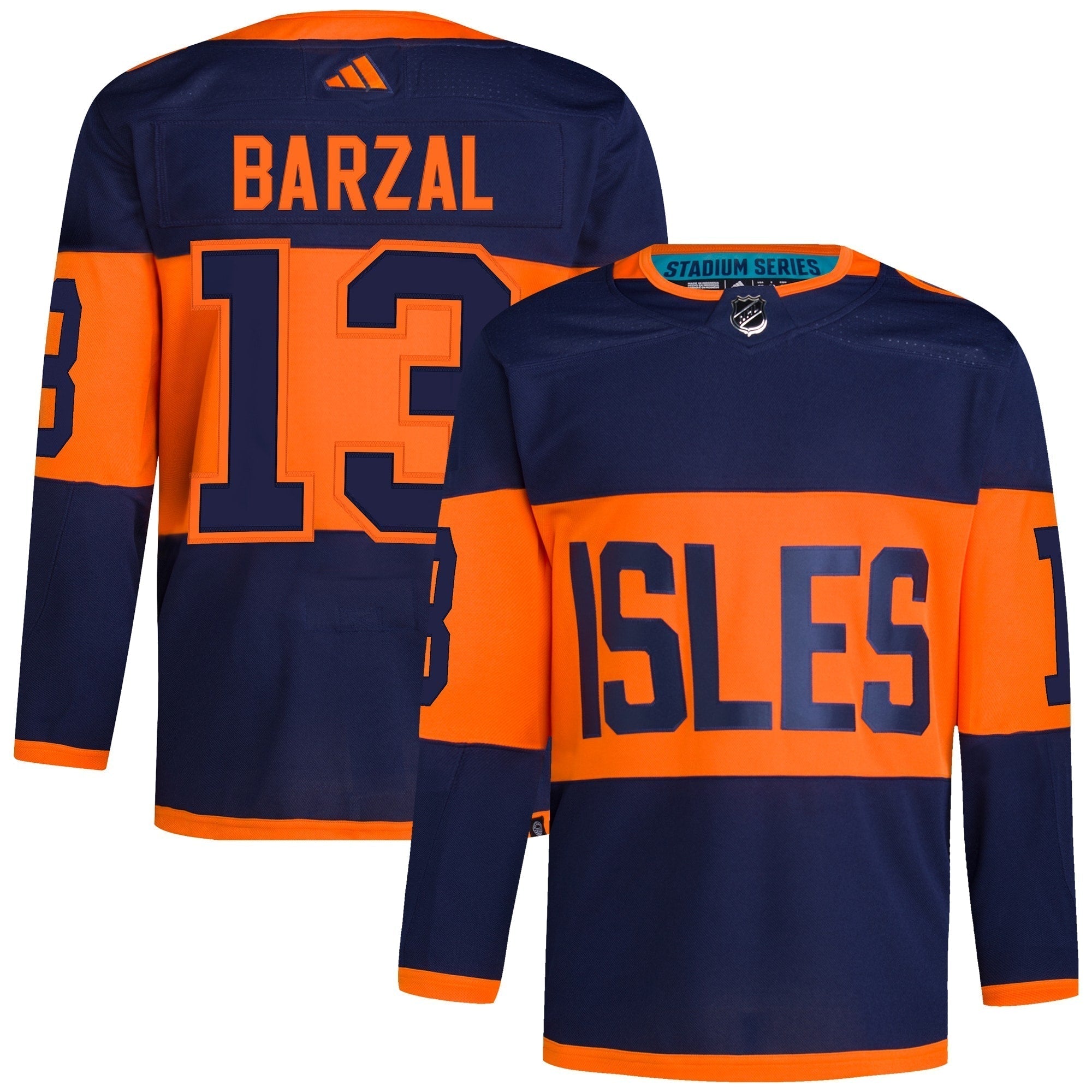 Mathew Barzal New York Islanders adidas 2024 NHL Stadium Series Primegreen Authentic Player Jersey – Navy Adidas