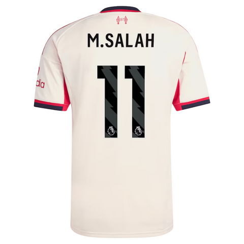 Mohamed Salah Liverpool adidas 2025/26 Away Player Jersey - White Adidas
