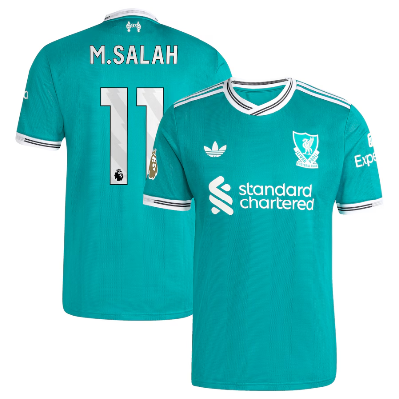 Mohamed Salah Liverpool adidas 2025/26 Third Authentic Player Jersey - Green Adidas