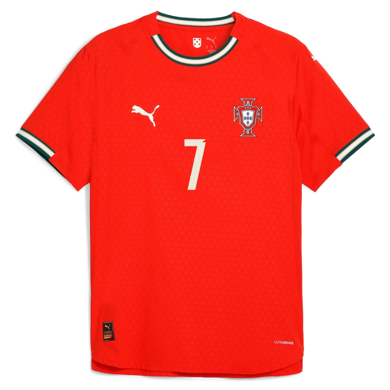 Cristiano Ronaldo Portugal National Team Puma 2025 Home Jersey - Red Puma