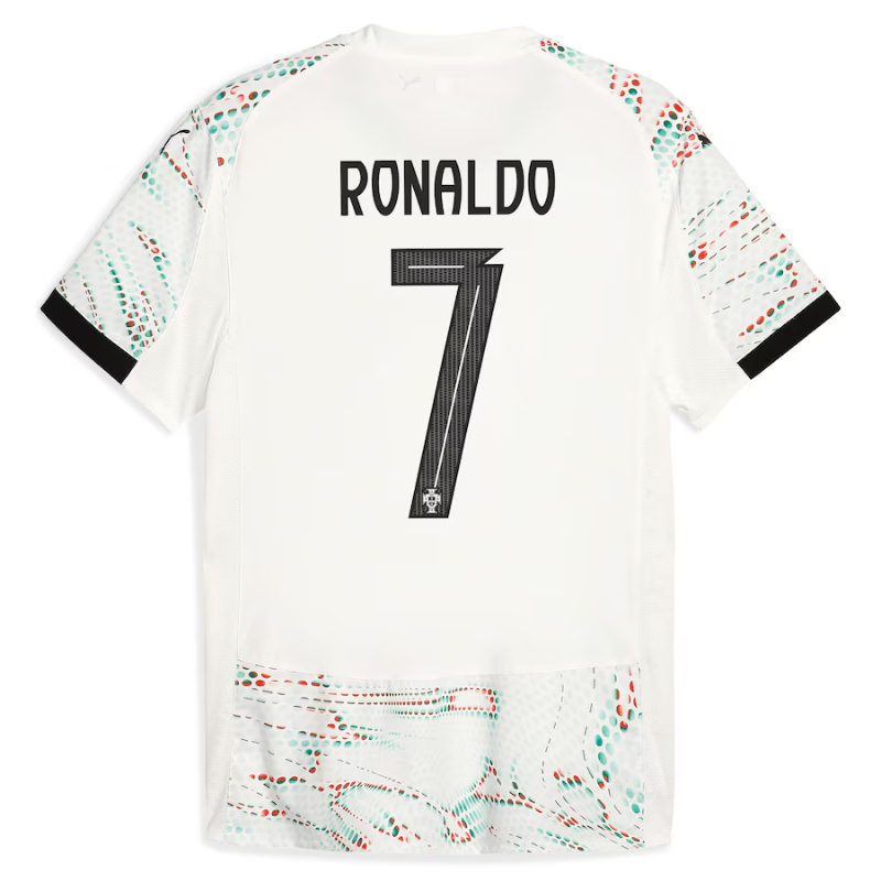 Cristiano Ronaldo Portugal National Team Puma 2025 Away Authentic Jersey - White Puma