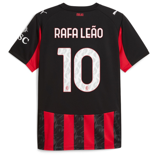Rafael Leão AC Milan Puma 2025/26 Home Player Jersey - Red Puma