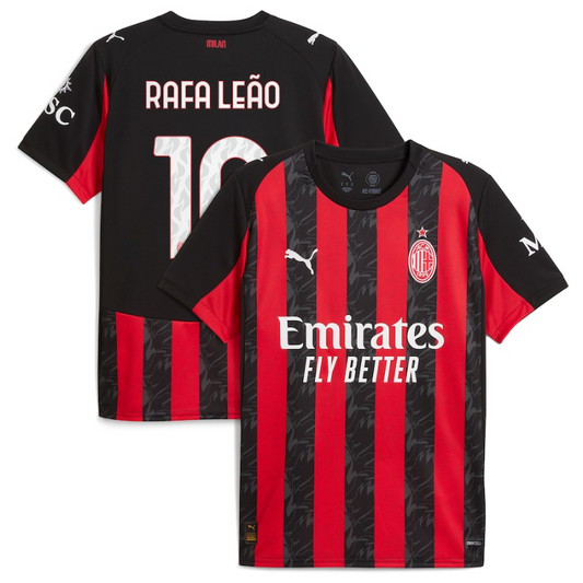Rafael Leão AC Milan Puma 2025/26 Home Player Jersey - Red Puma
