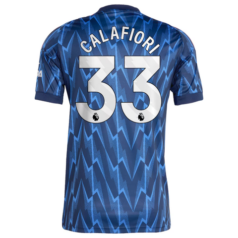 Riccardo Calafiori Arsenal adidas 2025/26 Away Player Jersey - Blue Adidas