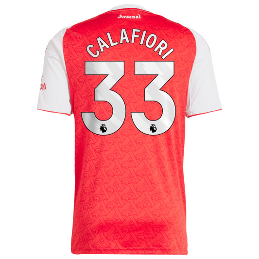 Riccardo Calafiori Arsenal adidas 2025/26 Home Player Jersey - Red Adidas