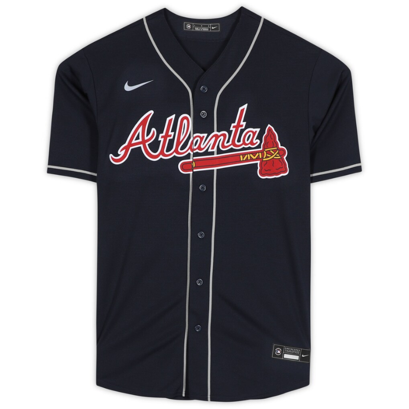 Ronald Acuna Jr. Atlanta Braves Fanatics Authentic Navy Nike Jersey Nike