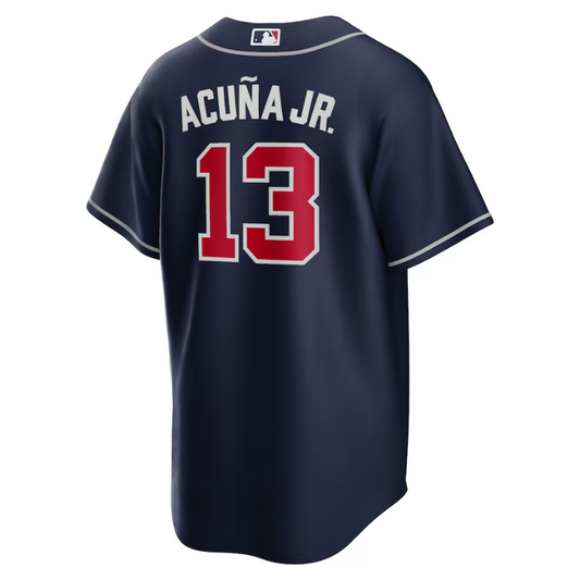 Ronald Acuna Jr. Atlanta Braves Nike Alternate Player Name Jersey - Navy Nike