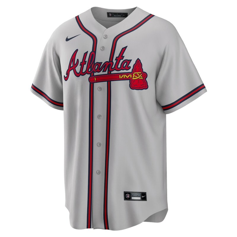 Ronald Acuna Jr. Atlanta Braves Nike Road Player Name Jersey - Gray Nike