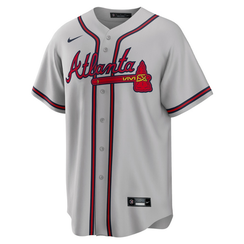 Ronald Acuna Jr. Atlanta Braves Nike Road Player Name Jersey - Gray Nike