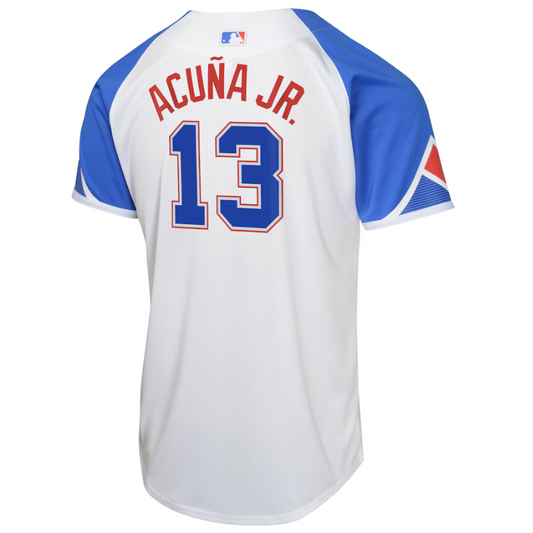 Ronald Acuña Jr. Atlanta Braves Nike Youth City Connect Limited Player Jersey - White Nike