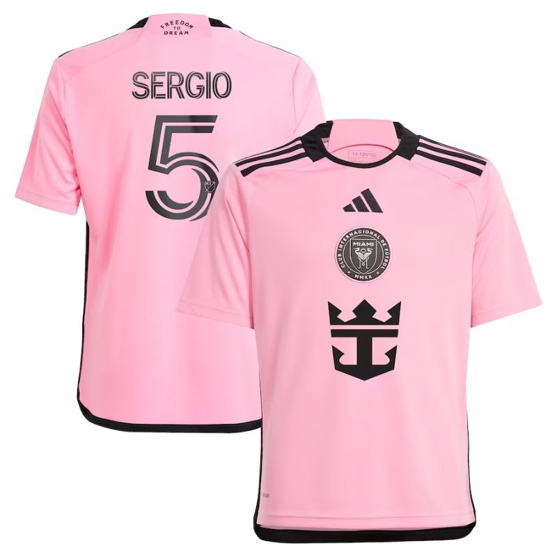 Sergio Busquets Inter Miami CF adidas Youth 2024 2getherness Player Jersey - Pink Adidas