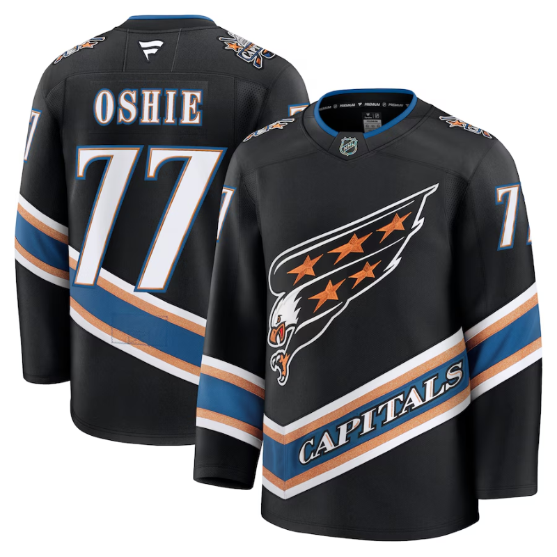 TJ Oshie Washington Capitals Fanatics Premium Jersey - Black Fanatics