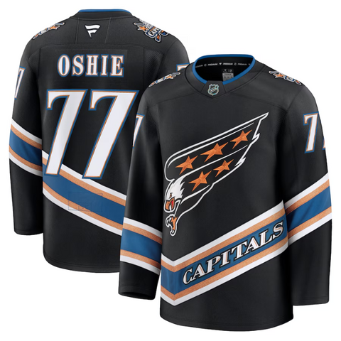 TJ Oshie Washington Capitals Fanatics Premium Jersey - Black Fanatics