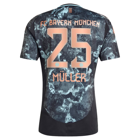 Thomas Müller Bayern Munich adidas 2024/25 Away Player Jersey - Black Adidas