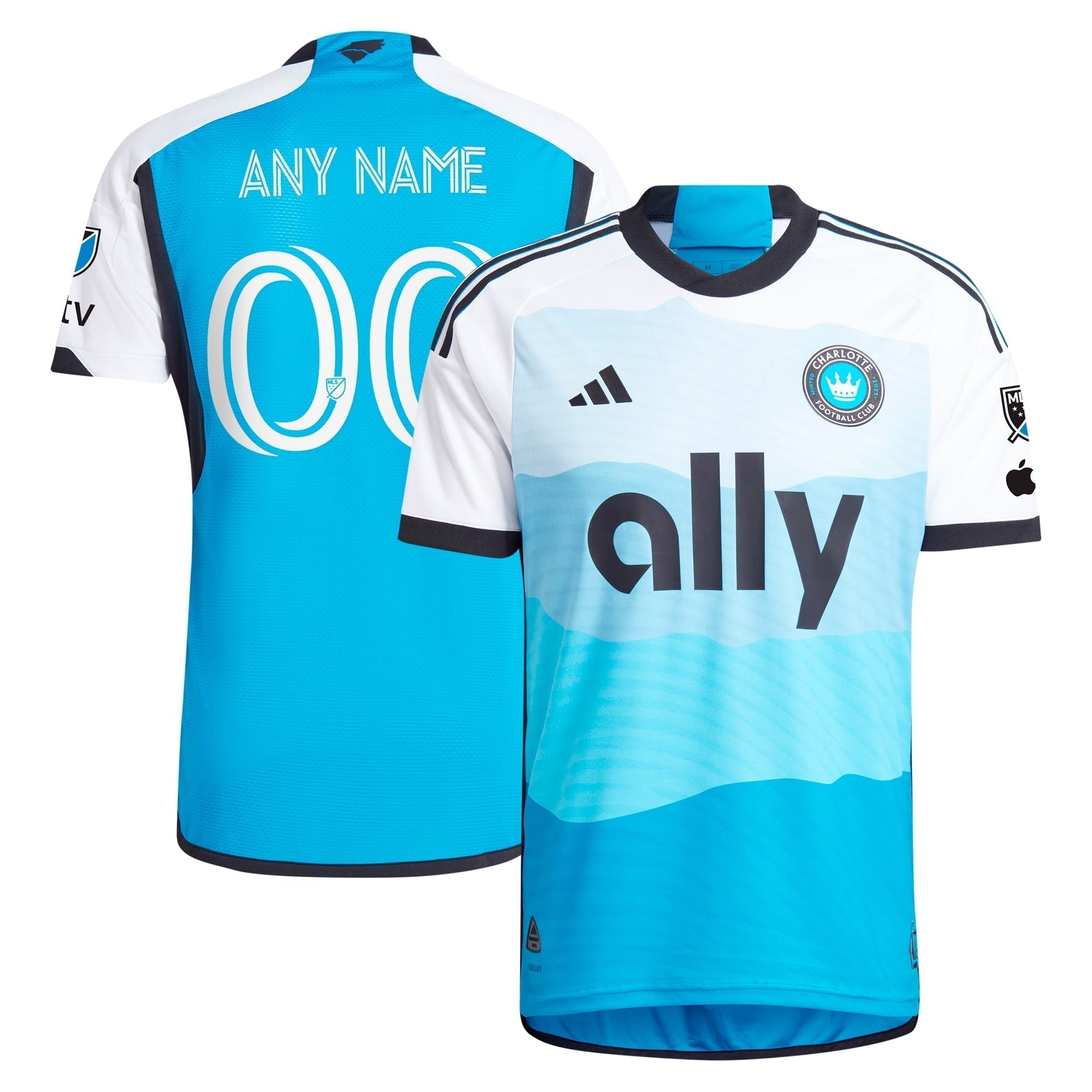 Charlotte FC adidas 2024 The Carolina Kit: Explore Custom Authentic Jersey - Blue adidas
