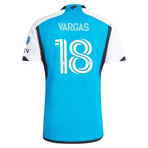 Kerwin Vargas Charlotte FC adidas 2024 The Carolina Kit: Explore Authentic Player Jersey - Blue adidas