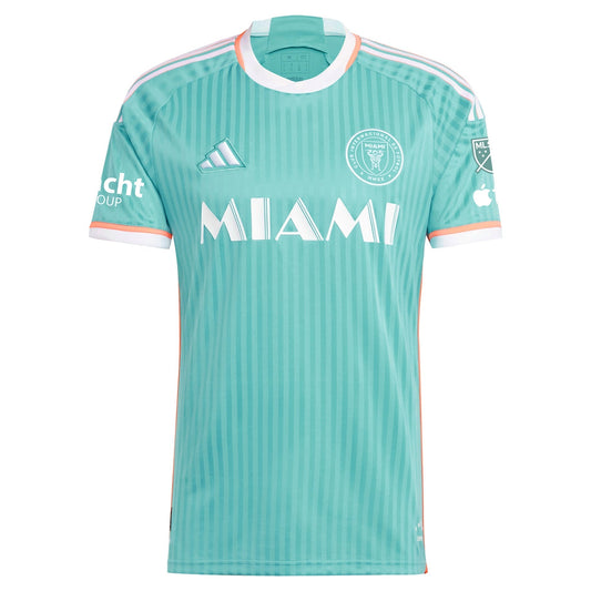 Lionel Messi Inter Miami CF adidas 2024 Archive Authentic Jersey - Aqua adidas