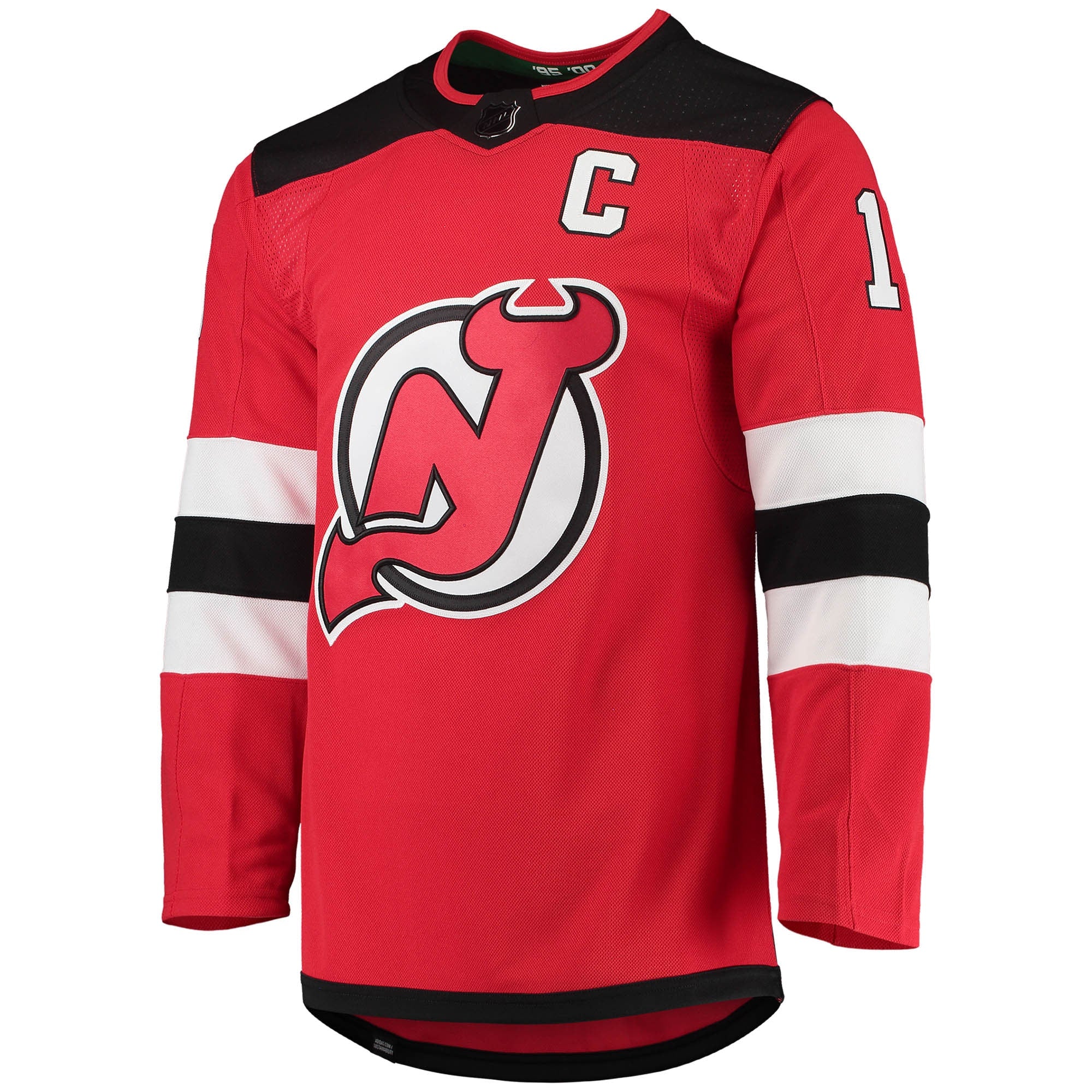Nico Hischier New Jersey Devils adidas Home Primegreen Authentic Player Jersey - Red adidas