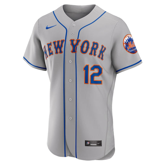 Francisco Lindor New York Mets Nike Road Authentic Player Jersey - Gray Nike