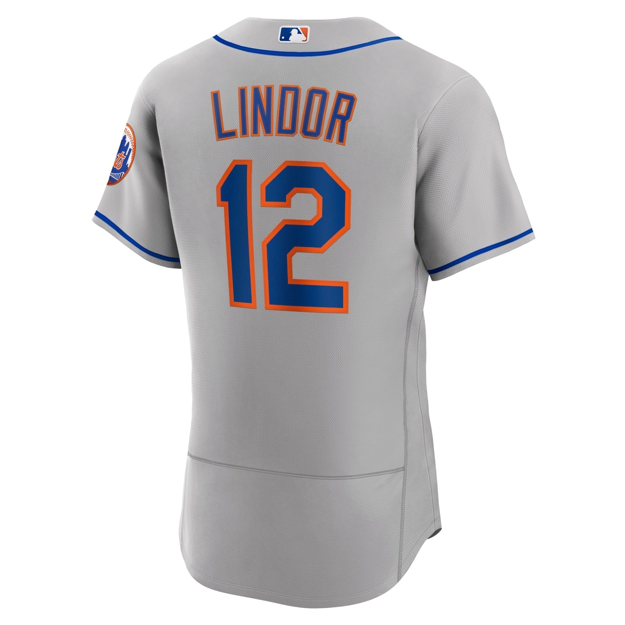 Francisco Lindor New York Mets Nike Road Authentic Player Jersey - Gray Nike