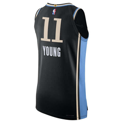 Nike Trae Young Atlanta Hawks  Authentic Jersey - City Edition - Black Nike