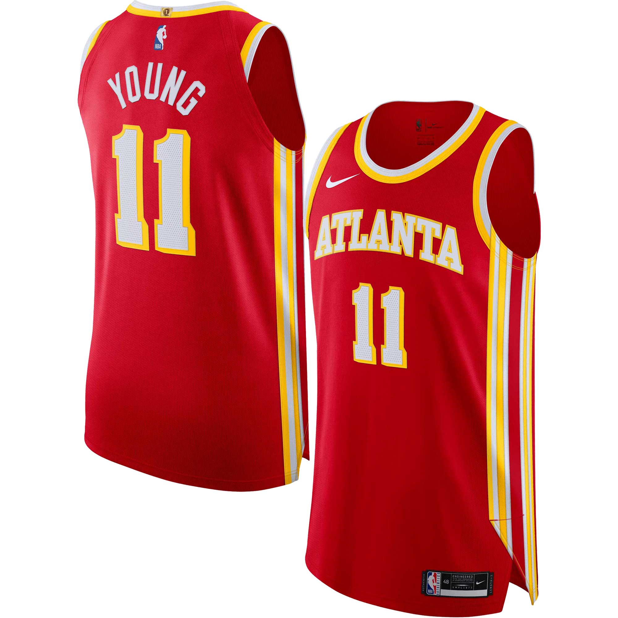 Trae Young Atlanta Hawks Nike Authentic Jersey - Icon Edition - Red Nike